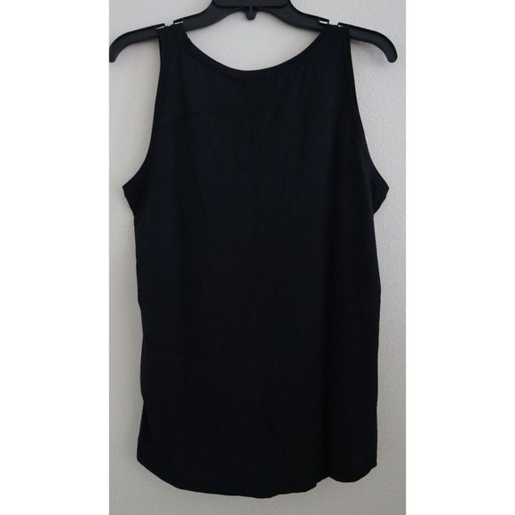 PrAna W11170143 Women's Sz S Black Foundation Scoop Neck Tank Top - Picture 2 of 7
